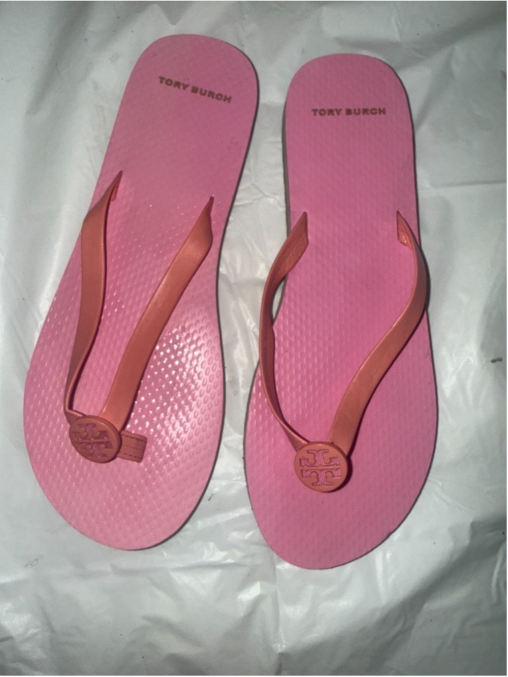 Tory Burch Mini Minnie Flip-Flop Beach Sandals pink Women’s Size 8 US new